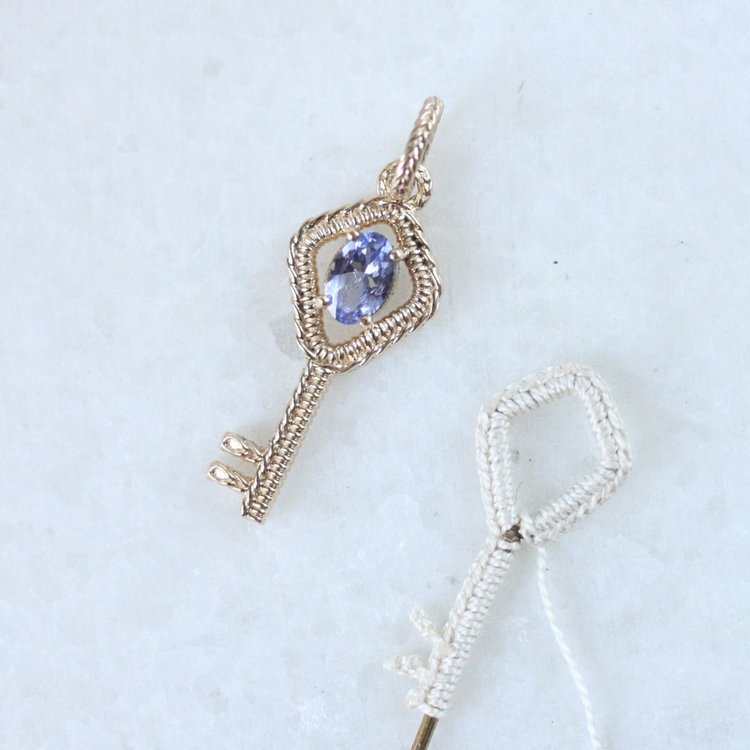 Silver Crochet Lace Key (Limited Release)