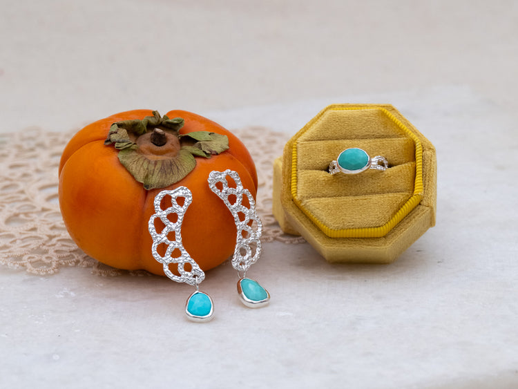 Turquoise Drop Melanie Earrings