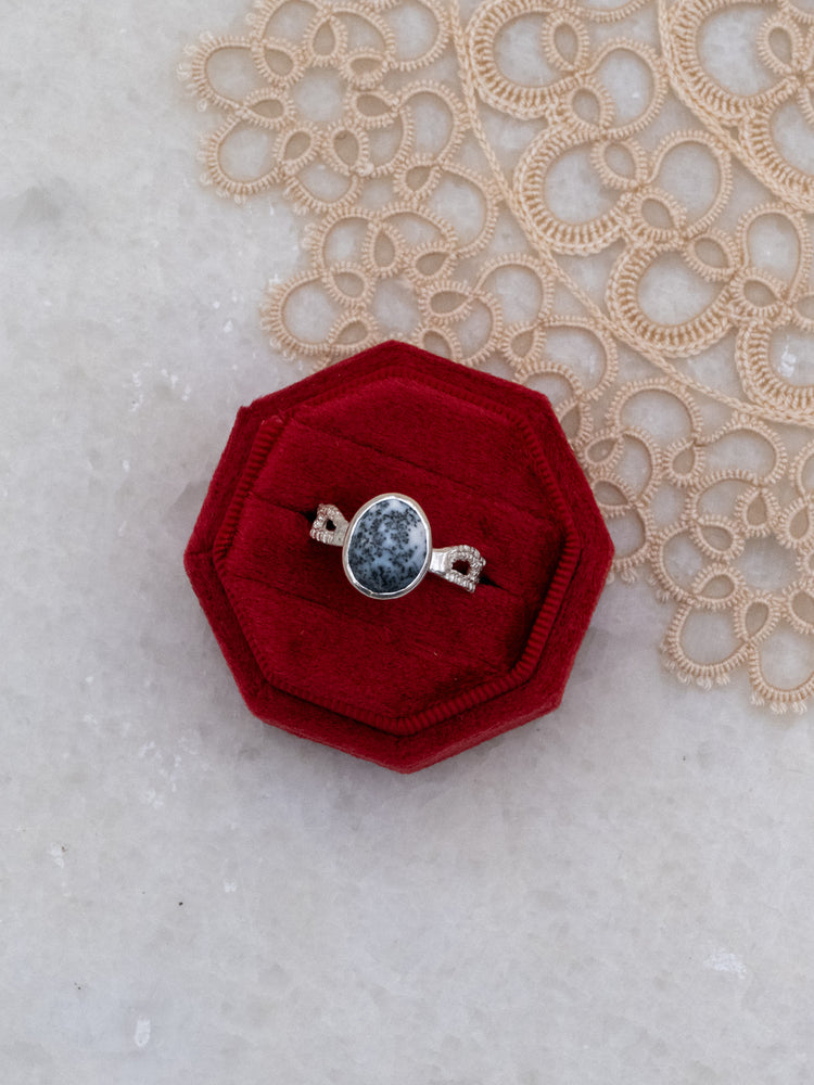 Dendritic Opal Rachael Gemstone Ring
