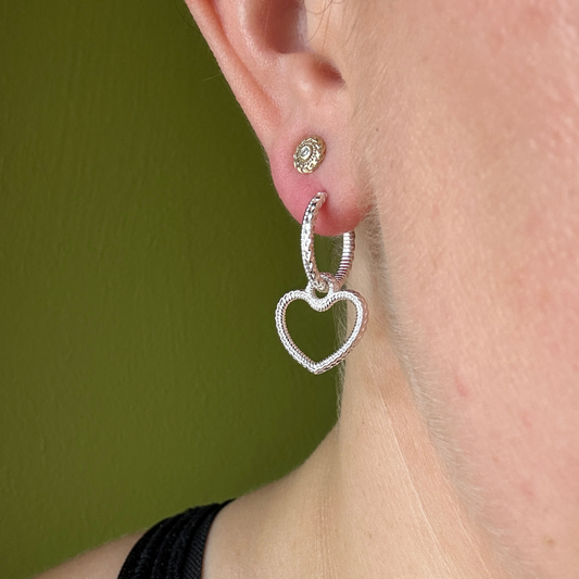 Heather Huggie Heart Charm