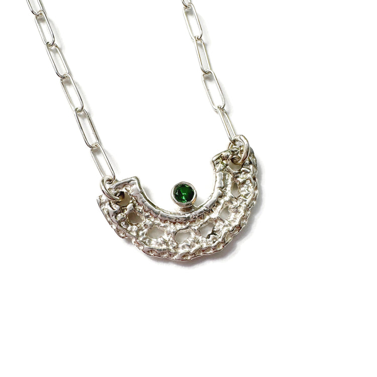 Monica Necklace in Silver + Gemstones