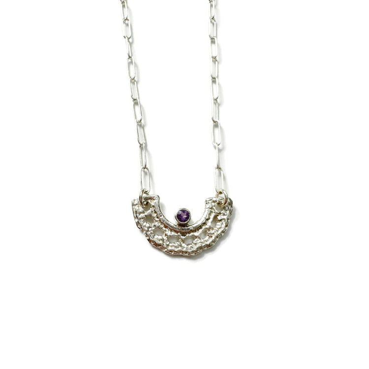 Monica Necklace in Silver + Gemstones