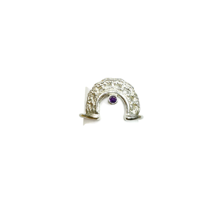 Monica Ring in Silver + Gemstone