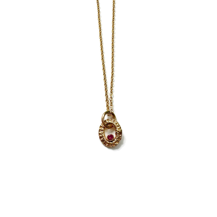 Nancianna Necklace in Gold + Gemstones