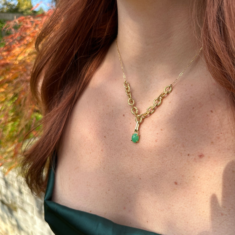 Chrysoprase Charm