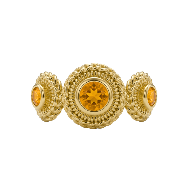 Spessartite Garnet Ariel Ring // 14kt Fairmined Gold