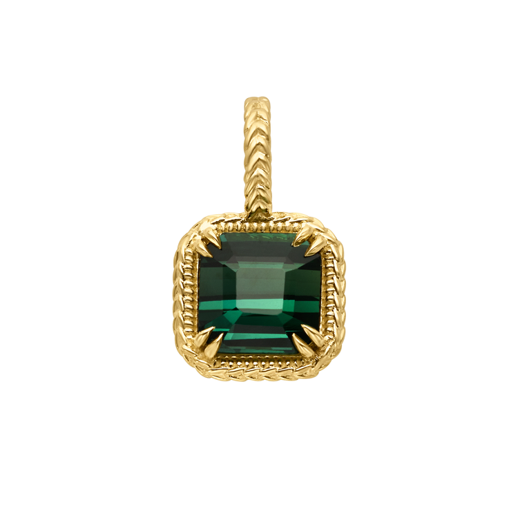 Tourmaline Alex Charm // 10kt Recycled Gold