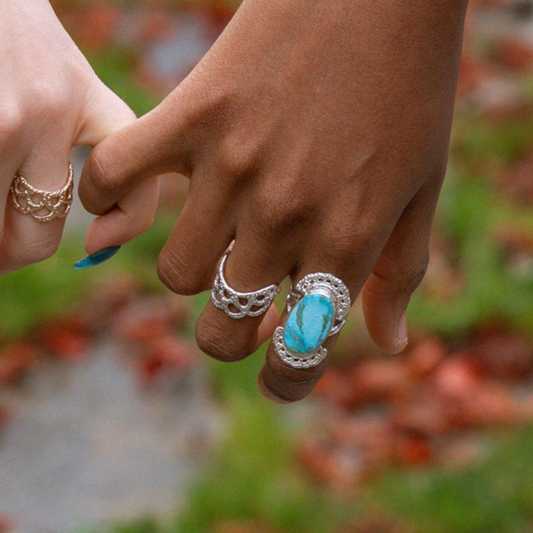 Dendritic Opal Rachael Gemstone Ring