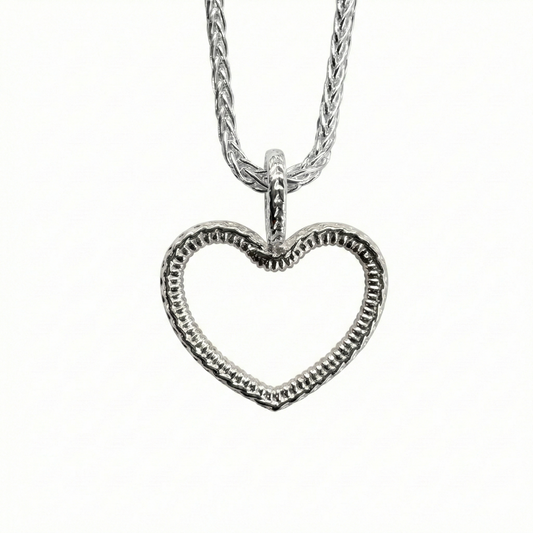 Heather Heart Charm