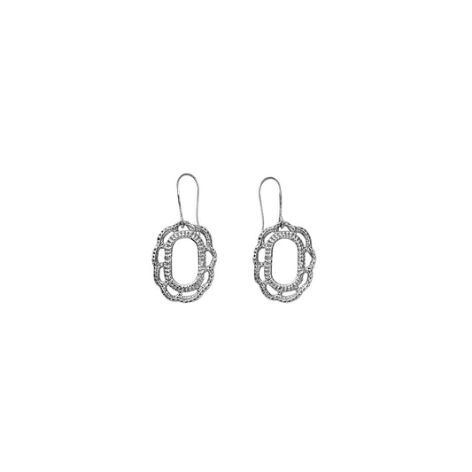 Small Laurel Hoops