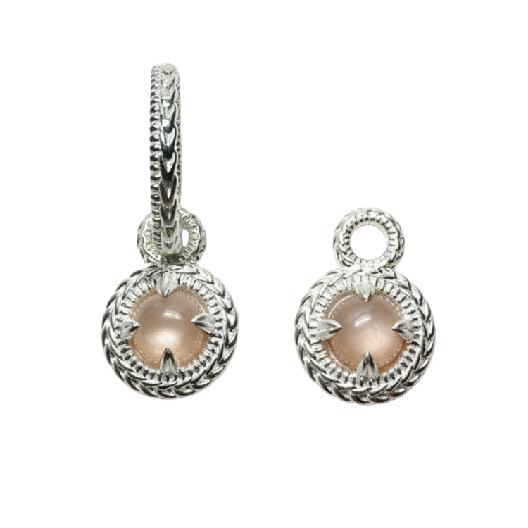 Mimosa Hoop Charm - Sterling Silver