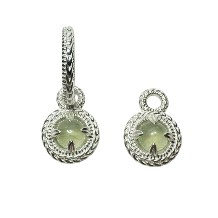 Mimosa Hoop Charm - Sterling Silver