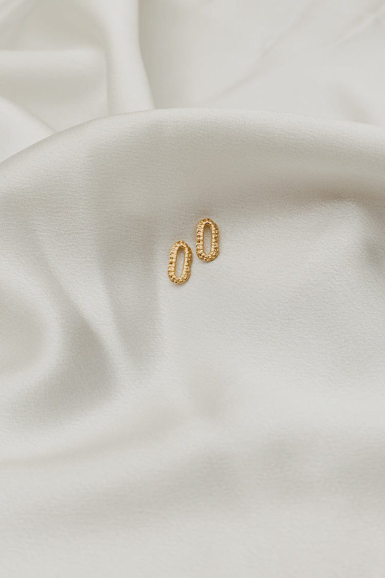 Abbi Stud Earrings - Solid Gold