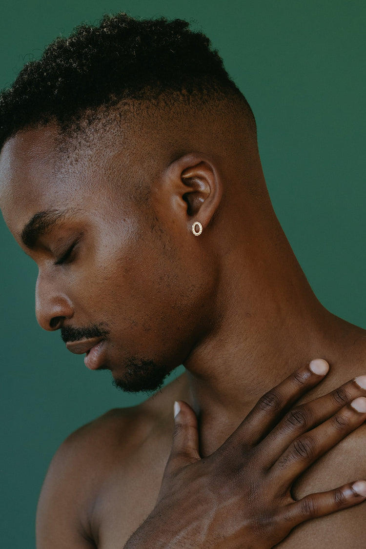 Nancianna Stud Earrings - Solid Gold