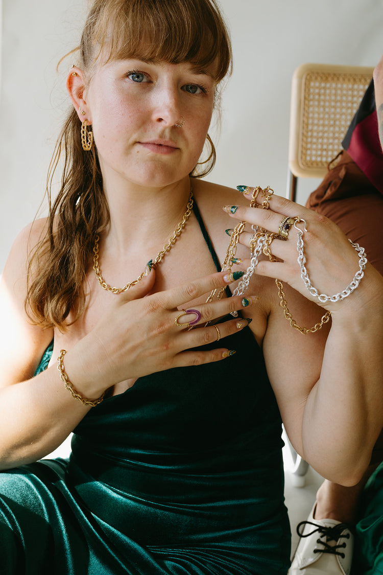 Taylor Paperclip Chain Necklace