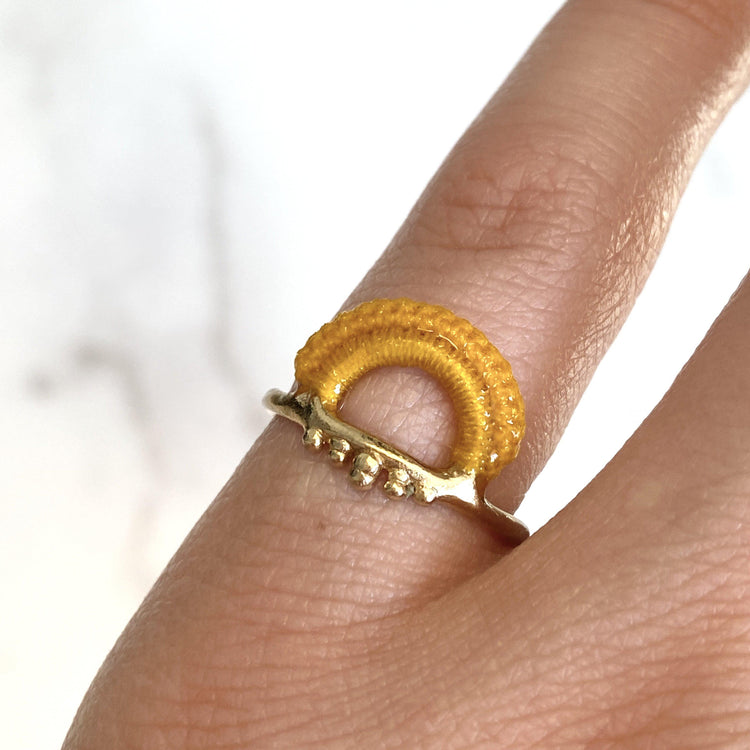 Baras Ring // Marigold-Rings-Twyla Dill-4-Sterling Silver-Seattle Jewelry-Handmade Jewelry-Seattle Jeweler-Twyla Dill