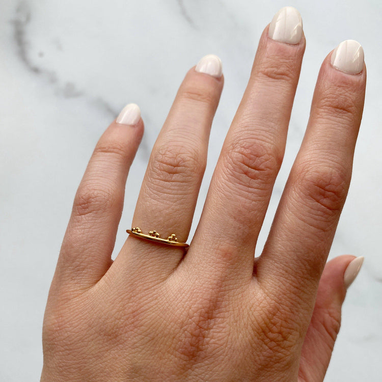 Chori Ring // 14kt Gold-Vermeil Midi & Stacking Ring-Rings-Twyla Dill-2.5-Seattle Jewelry-Handmade Jewelry-Seattle Jeweler-Twyla Dill