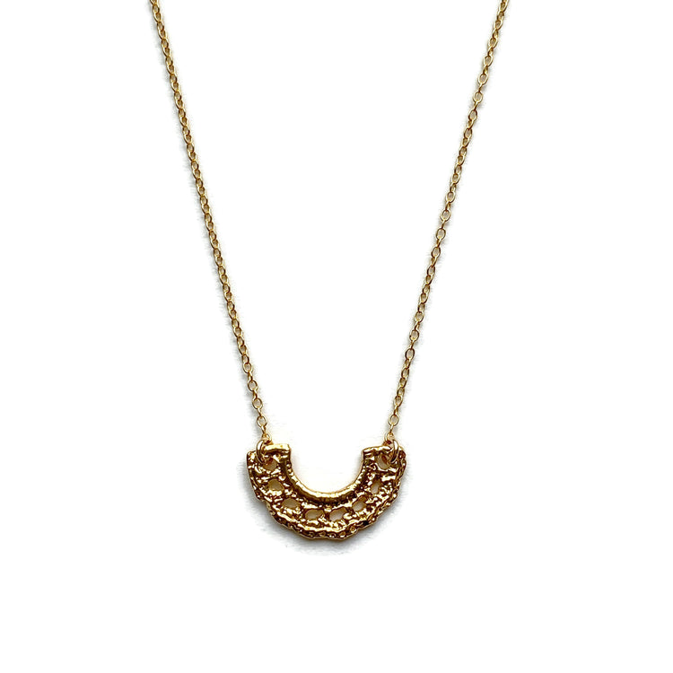 Lace Halo Necklace // Limited Edition-Necklaces-Twyla Dill-14kt Gold Vermeil-Seattle Jewelry-Handmade Jewelry-Seattle Jeweler-Twyla Dill