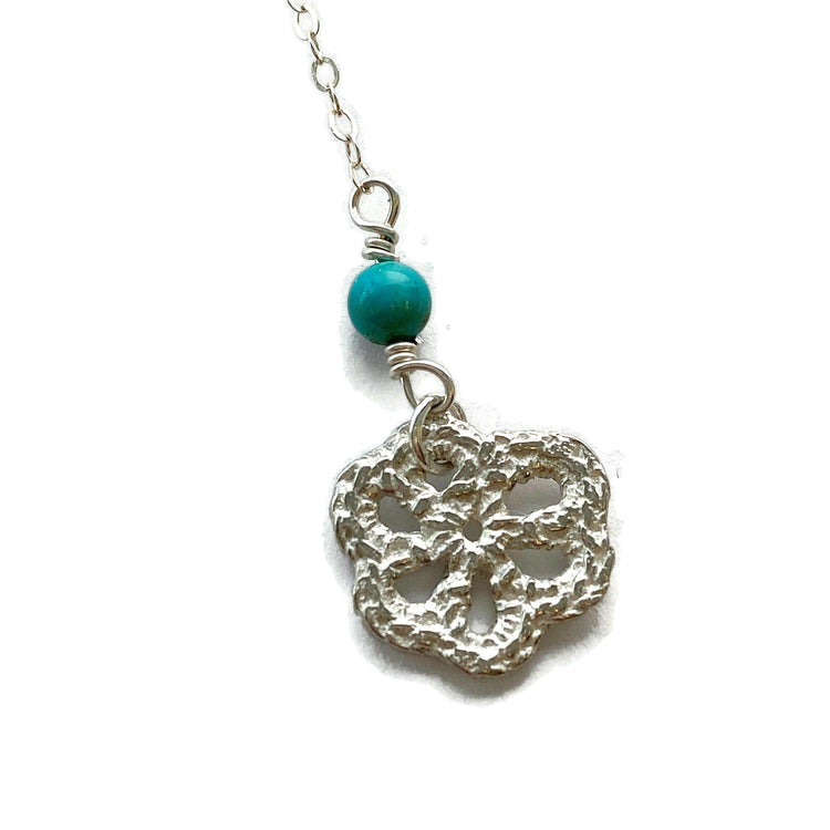 Silver Lace Flower Earrings // Limited Edition-Earrings-Twyla Dill-Simple Flower-Seattle Jewelry-Handmade Jewelry-Seattle Jeweler-Twyla Dill