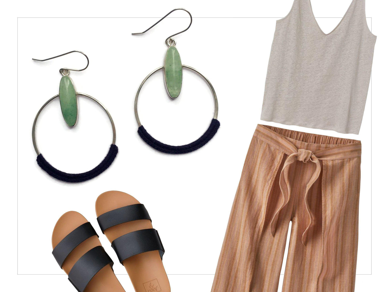One Piece, Three Ways: Featuring The Gezi Hoops with Aventurine + Silver-Seattle Jewelry-Handmade Jewelry-Seattle Jeweler-Twyla Dill