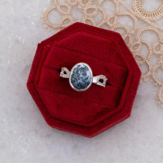 Dendritic Opal Rachael Gemstone Ring