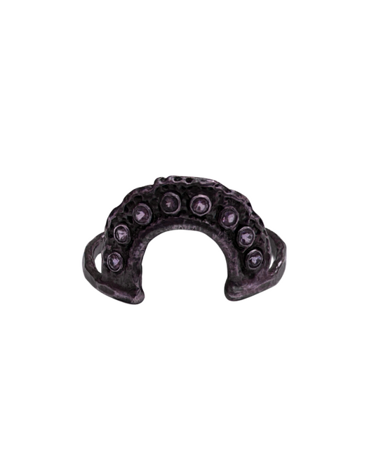 Monica Ring // Amethyst Gemstones // Size 8.5