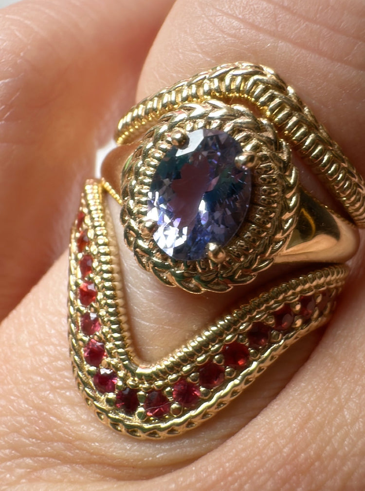 Tanzanite Nancianna Solitaire // 10kt Recycled Gold