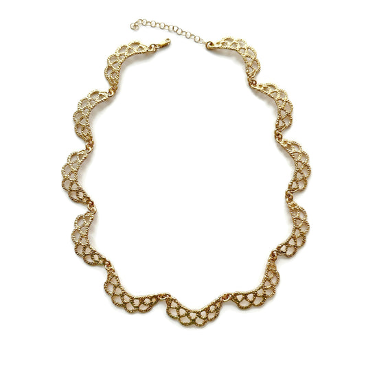 Melanie Statement Necklace - Solid Gold