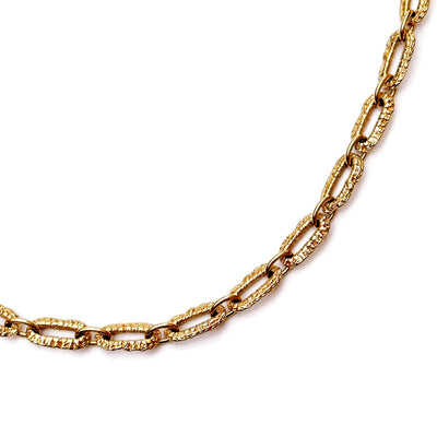 Taylor Paperclip Chain Necklace - Solid Gold
