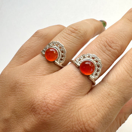 Monica Ring in Carnelian