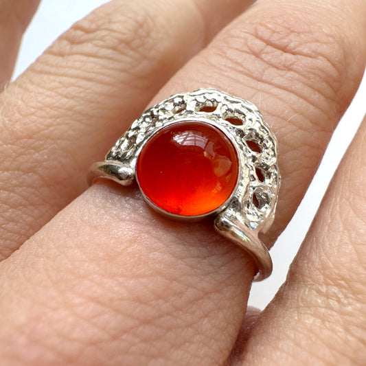 Monica Ring in Carnelian