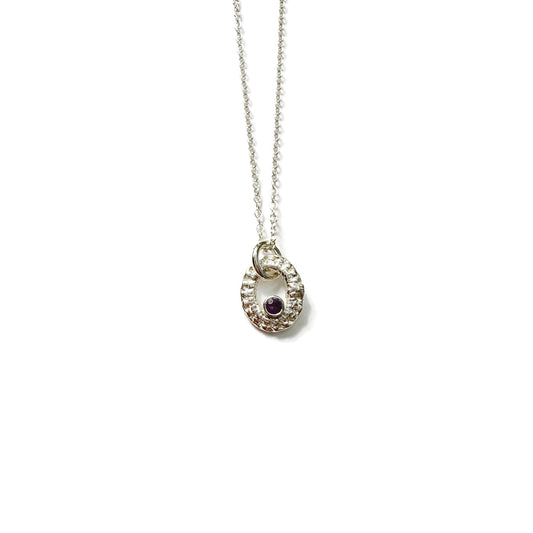 Nancianna Necklace in Silver + Gemstones