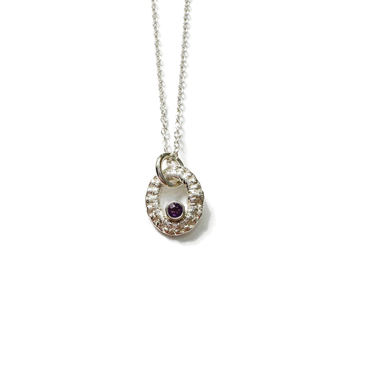 Nancianna Necklace in Silver + Gemstones