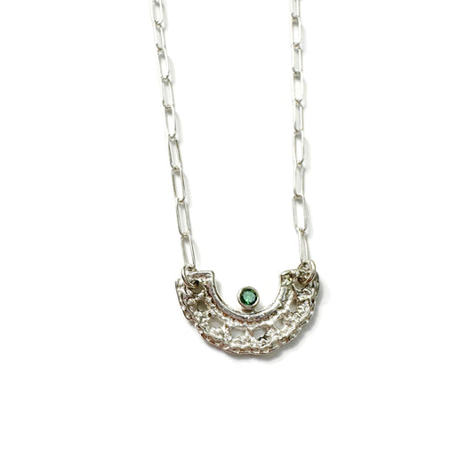 Monica Necklace in Silver + Gemstones