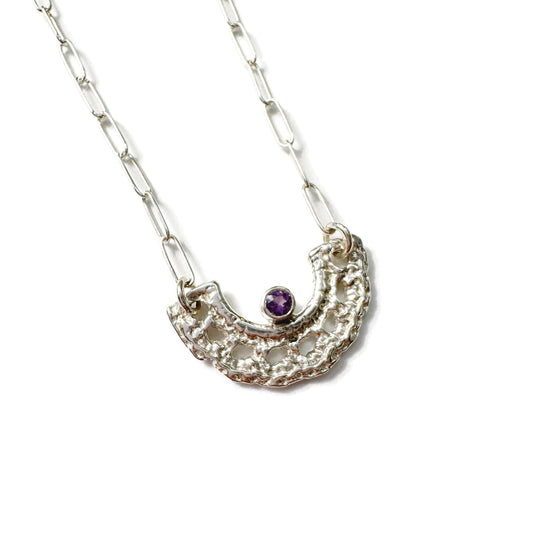 Monica Necklace in Silver + Gemstones