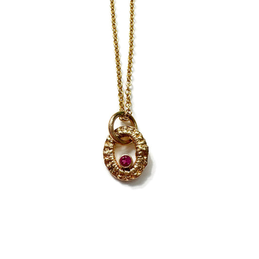 Nancianna Necklace in Gold + Gemstones