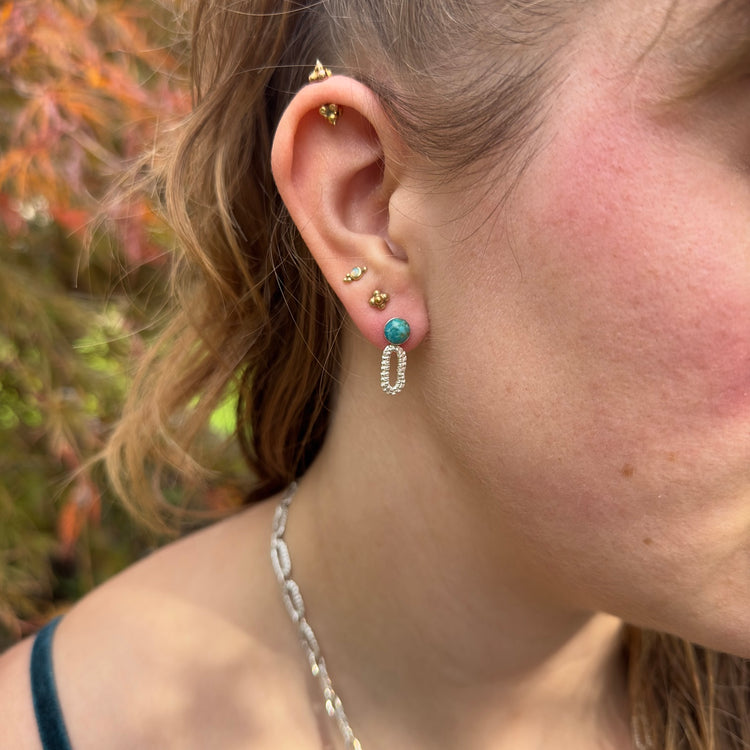 Abbi Studs with Petite Turquoise