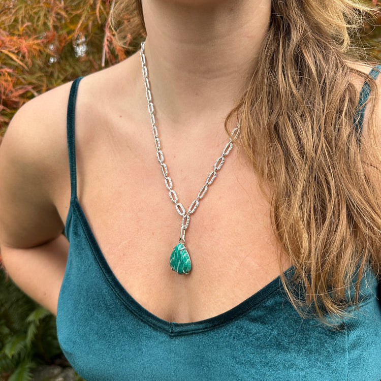 Amazonite Pendant 1 // One-of-a-Kind