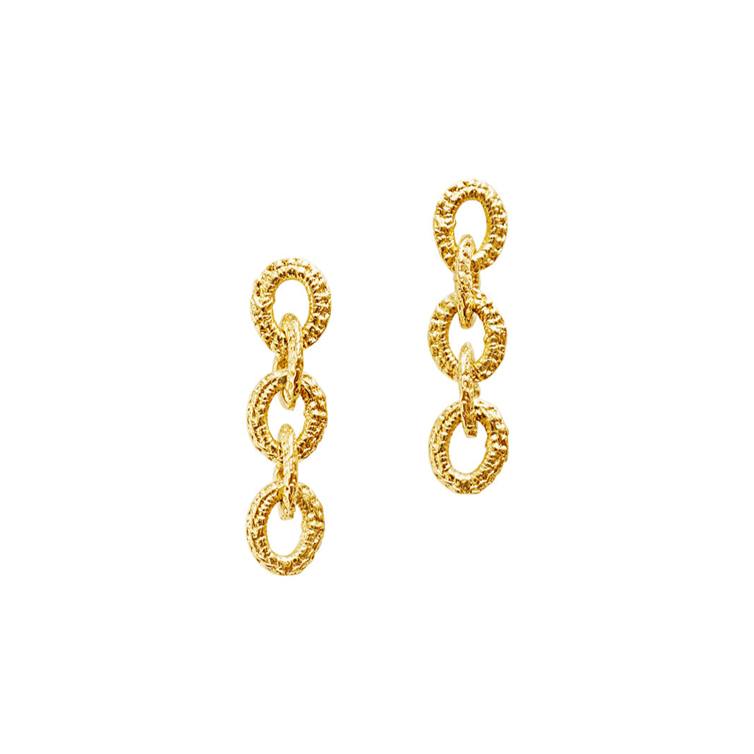 正規品【HYERES LOR】Souvenir Twist Chunky Onetouch Earring Twist Hoop Earrings for a Double Piercing Look | Hello Adorn