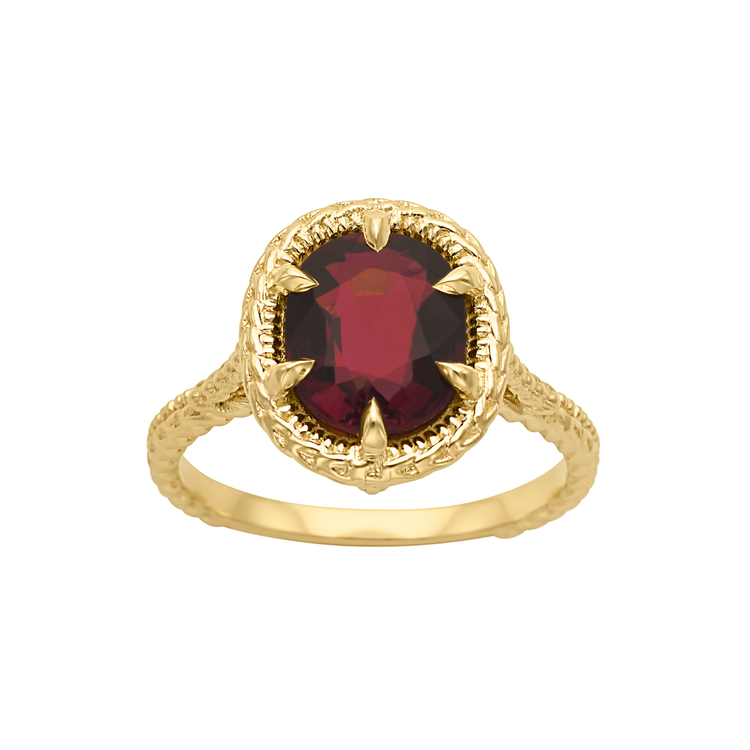 Tourmaline Tannya Solitaire // 10kt Recycled Gold