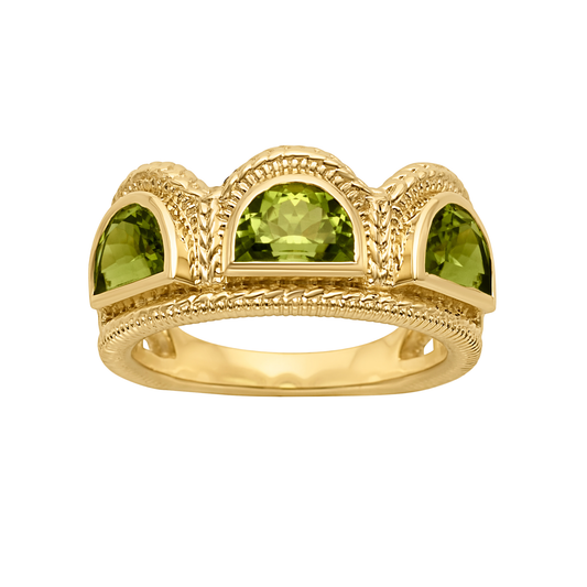 Peridot Rachael Ring // 14kt Fairmined Gold