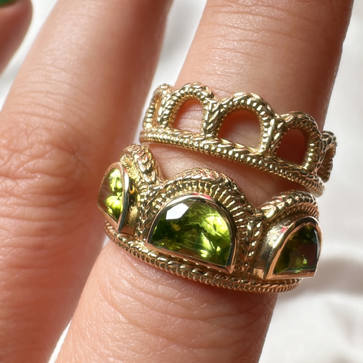 Peridot Rachael Ring // 14kt Fairmined Gold