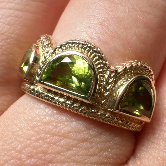 Peridot Rachael Ring // 14kt Fairmined Gold