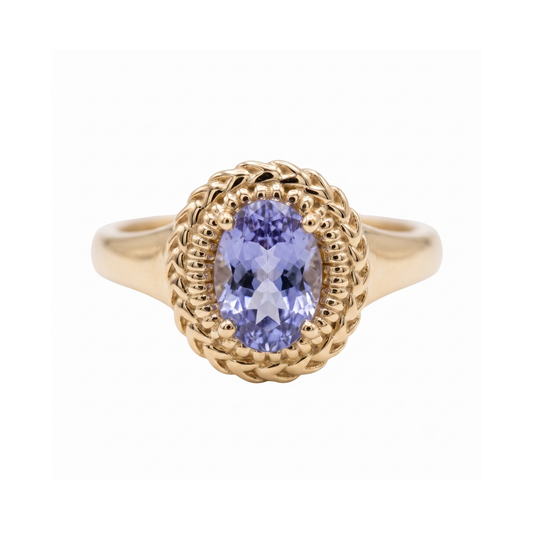 Tanzanite Nancianna Solitaire // 10kt Recycled Gold
