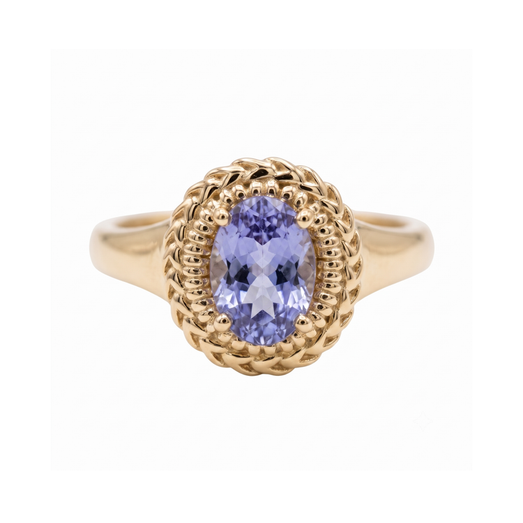 Tanzanite Nancianna Solitaire // 10kt Recycled Gold