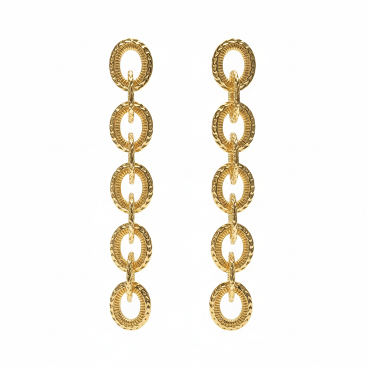 Gina Long Chain Earrings