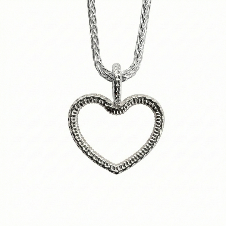 Heather Heart Charm