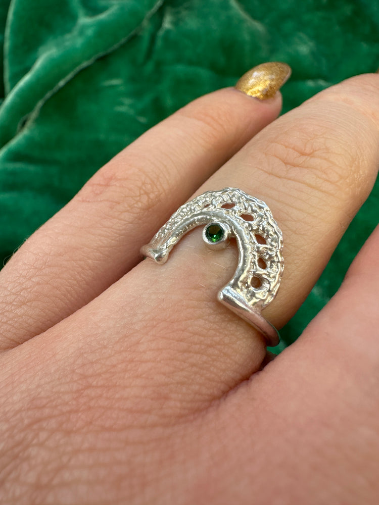 Monica Ring in Silver + Gemstone