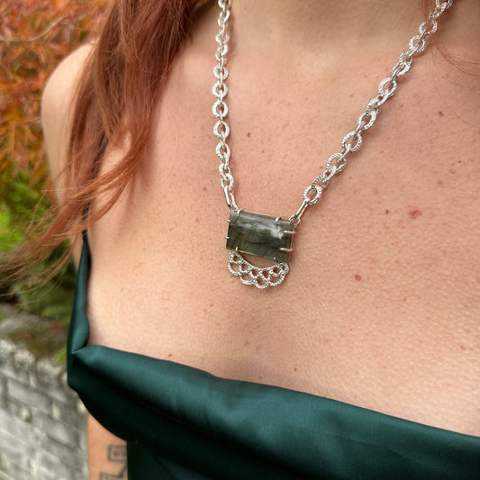 Labradorite Lace Pendant // One-of-a-Kind