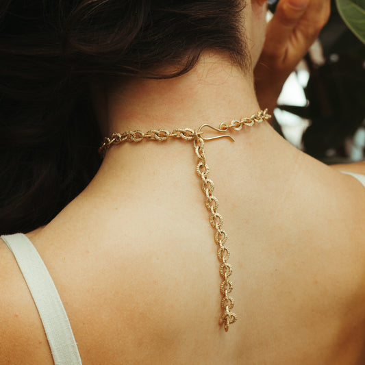 Gina Chain Necklace - Solid Gold